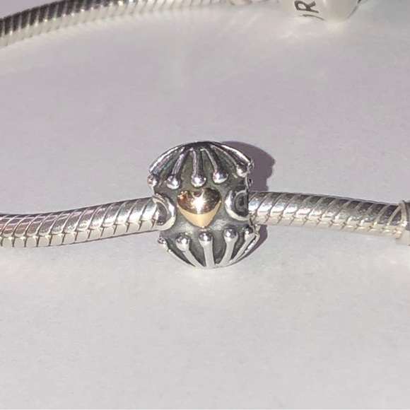 Pandora 14k Love and Hugs Heart Charm S925 Ale - Picture 1 of 4